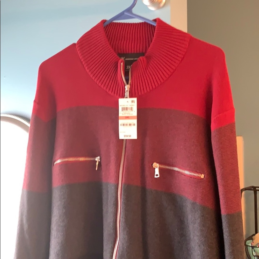 Stylish zip up sweater 3XL